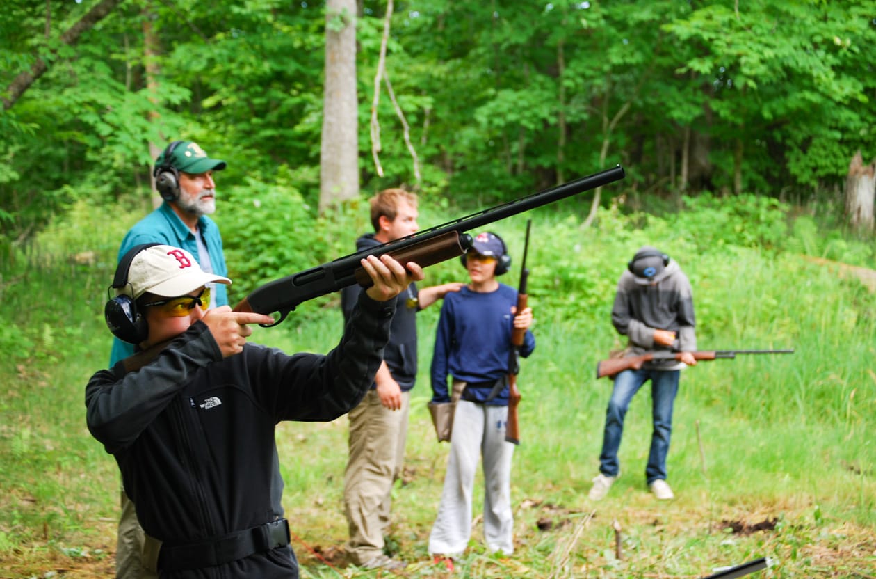 boy shooting trap.