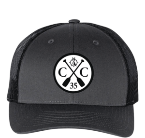 Grey mesh baseball cap with the Camp Chippewa logo