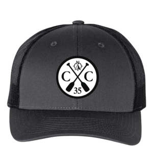 Grey mesh baseball cap with the Camp Chippewa logo