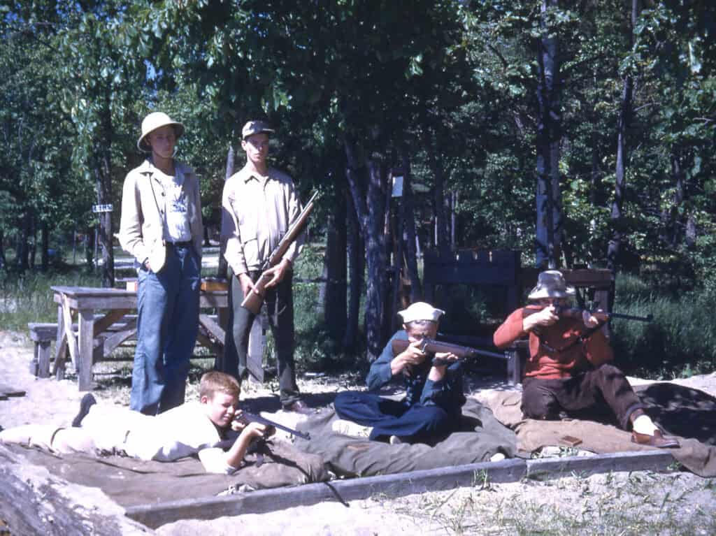 The old rifle range that campers enjoyed at summer camp.